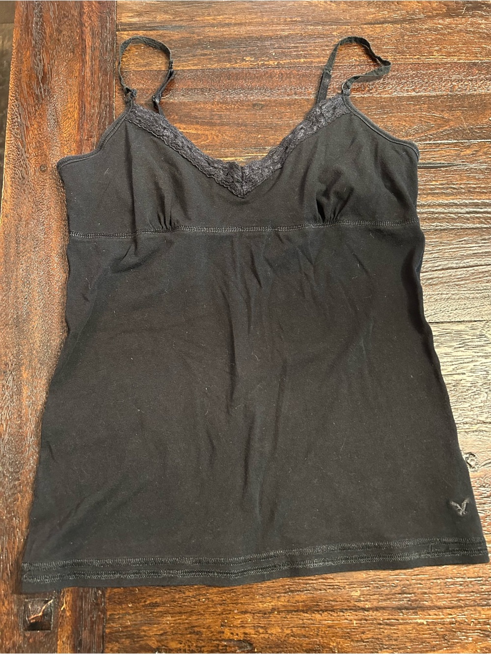 Vintage Y2K American Eagle Black Lace Camisole Bella Swan Long Tank Top